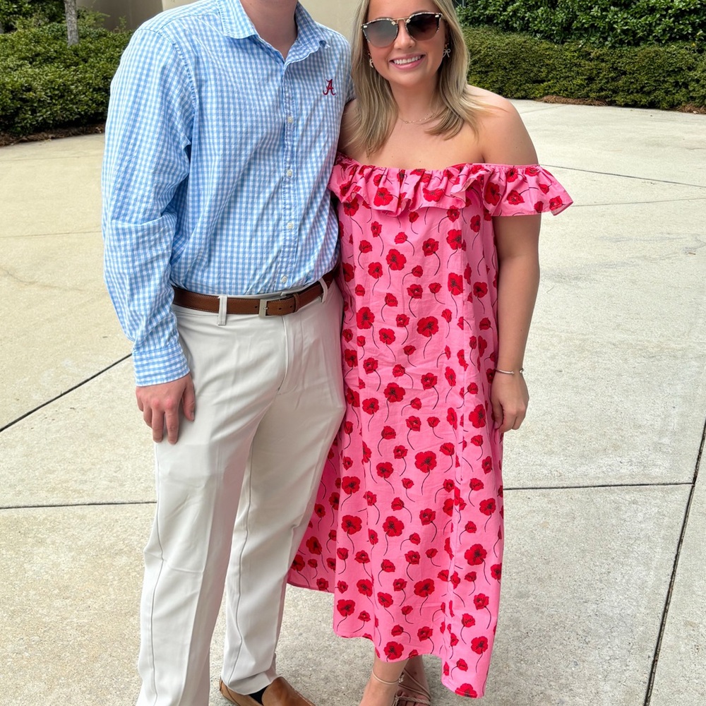 Taylor Tillman pink floral dress